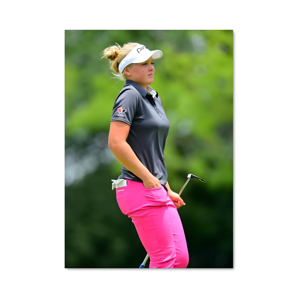 Poster Brooke henderson démarque – affiche Golf